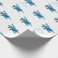 Bi-Plane In Clouds Aeroplane Wrapping