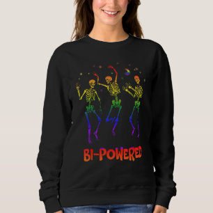 Bi Powered Bisexual LGBTQ Bi Pride LGBT Motivation Sweatshirt