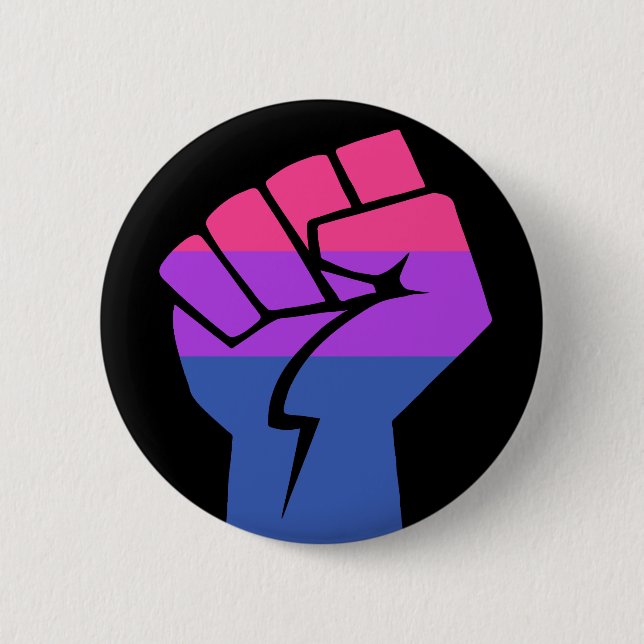 Bi Pride 6 Cm Round Badge (Front)