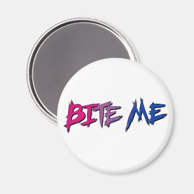 Bi Pride Bite Me Magnet (Front/Back)