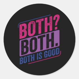 Bi Pride Biual Biuality Bi Flag Classic Round Sticker