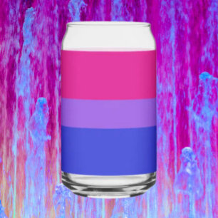 Bi Pride Cheers Can Glass