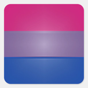 Bi Pride Colours Highlight Square Sticker