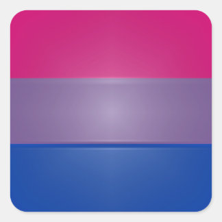 Bi Pride Colours Highlight Square Sticker