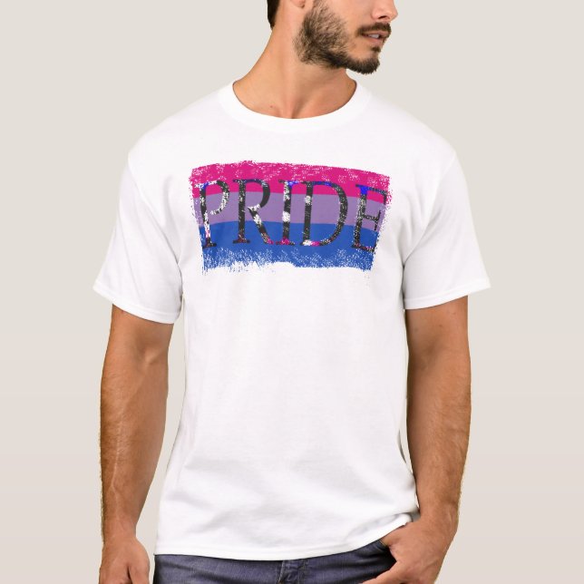 Bi Pride Colours T-Shirt (Front)