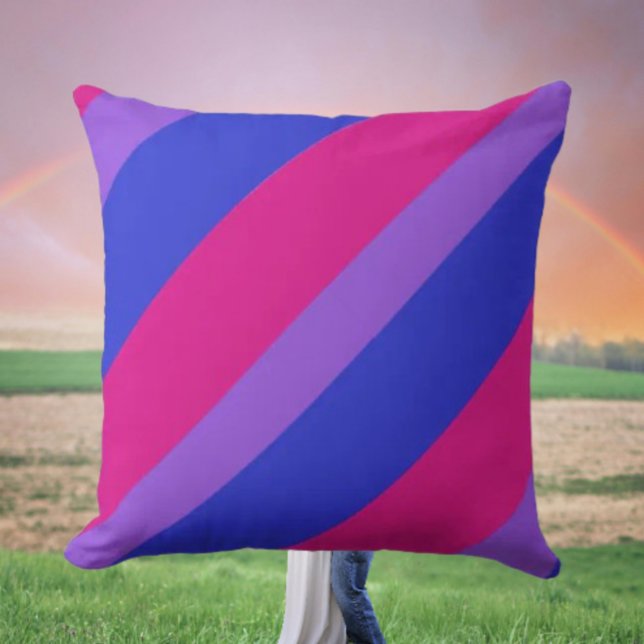 Bi Pride Diagonal Cushion (Creator Uploaded)