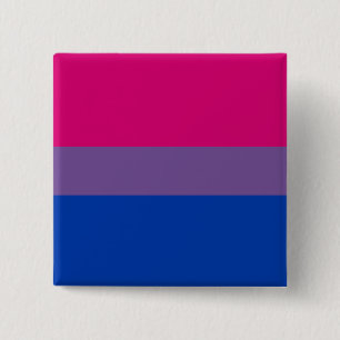 Bi Pride Flag Button (Square)