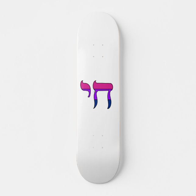 Bi Pride Flag Chai Skateboard (Front)