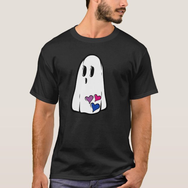 Bi Pride Ghost T-Shirt (Front)