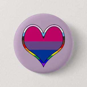 Bi Pride Heart Button