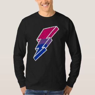 Bi Pride Lightning Bolt Cute Lgbtq Parade Subtle P T-Shirt