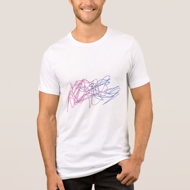 Bi Pride Men's Tri-Blend Shirt (Front)