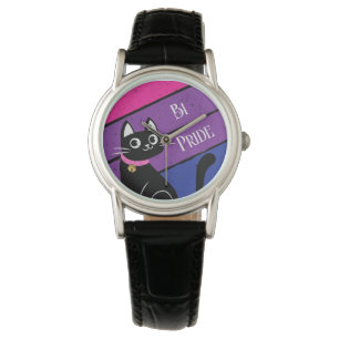 Bi Pride Personalised Kitty Watch
