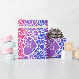 Bi Pride Squiggle Wrapping Paper