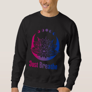 Bi Pride Subtle Bisexual LGBTQ Gay Pride Yoga Moon Sweatshirt