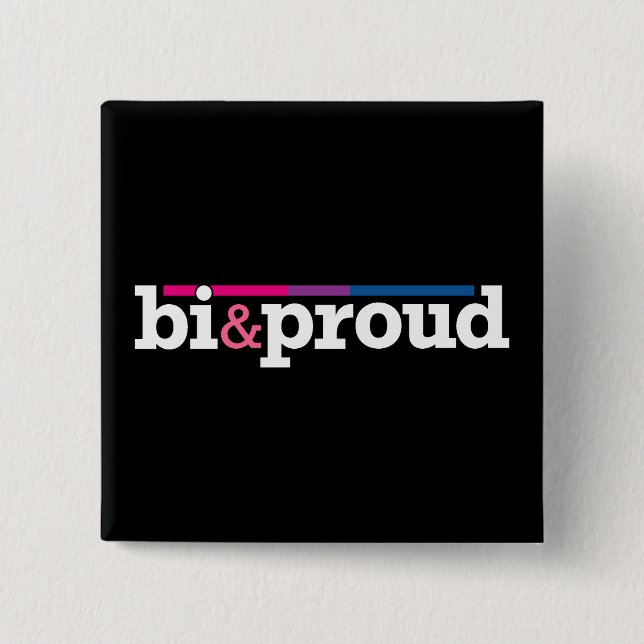 Bi&proud Black Button (Front)