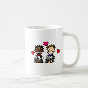 Bi-Racial Gay Couple Coffee Mug