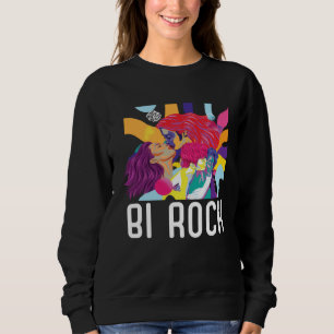 Bi Rock Bisexual Rainbow Pride March Bisexuality L Sweatshirt