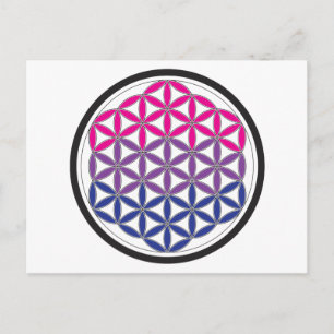 bi sacred geometry postcard