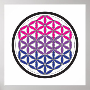 bi sacred geometry poster