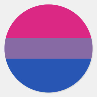 Bi-Sexual Pride Flag Classic Round Sticker