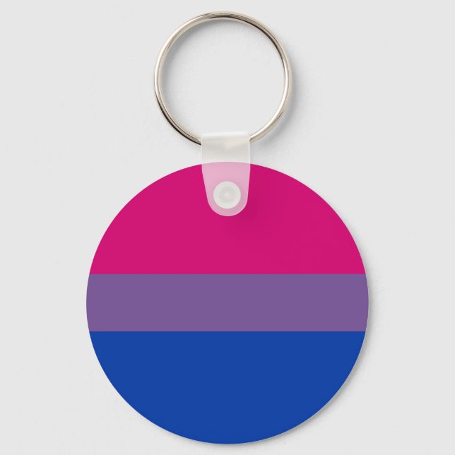 Bi-Sexual Pride Flag Key Ring (Front)