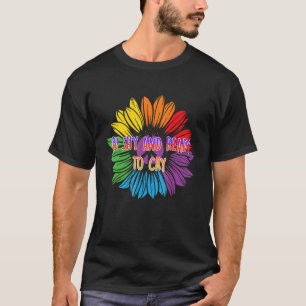 Bi Shy and Ready to Cry Bisexual Introvert Bi Prid T-Shirt