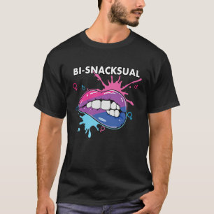 Bi Snacksual Bisexual Rainbow Pride Bisexuality LG T-Shirt