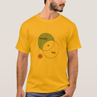 Bi Tom Cruise Gay Straight venn diagram T-Shirt