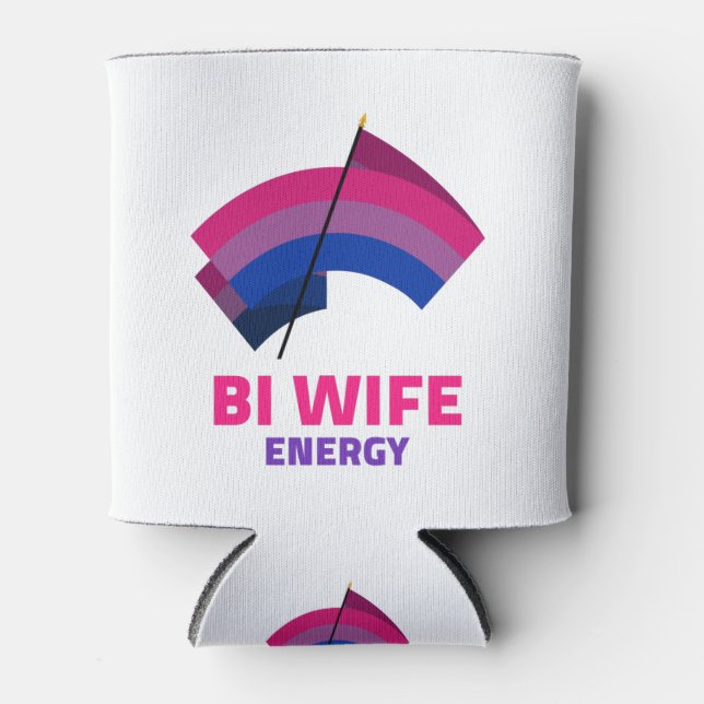 Bi Wife Energy Can Cooler (Front)