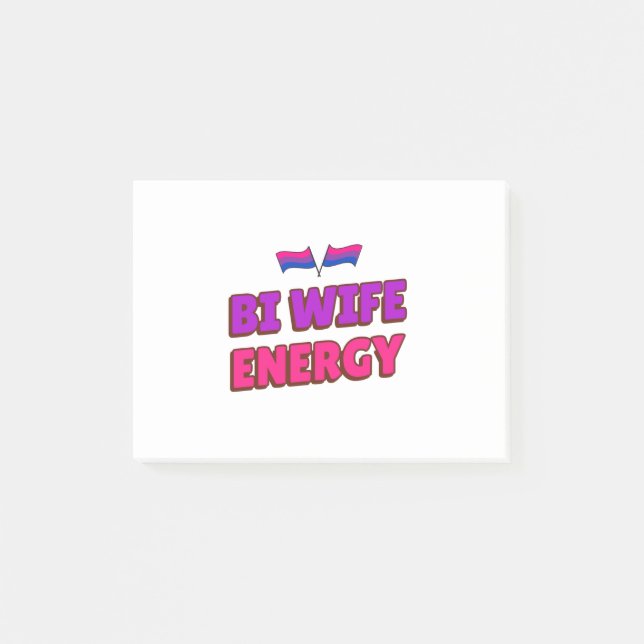 Bi Wife Energy  Post-it Notes (Front)