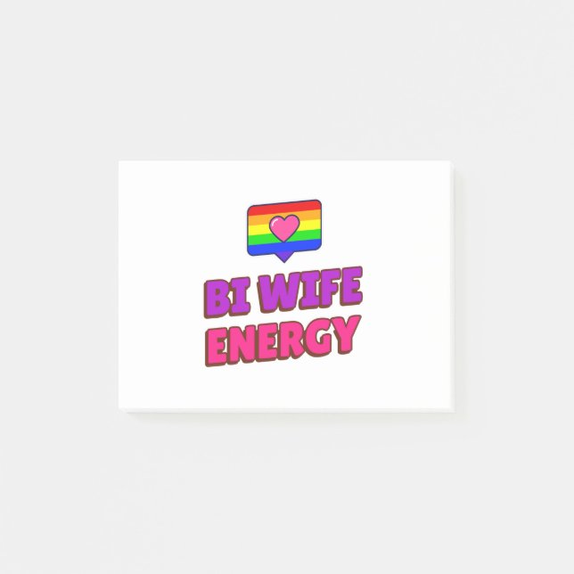 Bi Wife Energy  Post-it Notes (Front)