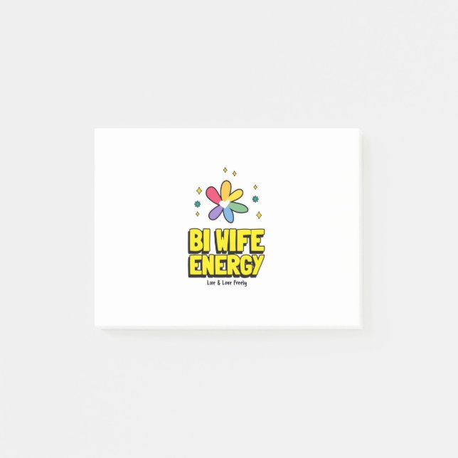 Bi Wife Energy  Post-it Notes (Front)