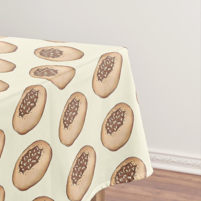 Bialy Breadmaking Jewish Bakery Baking Food Tablecloth (In Situ)