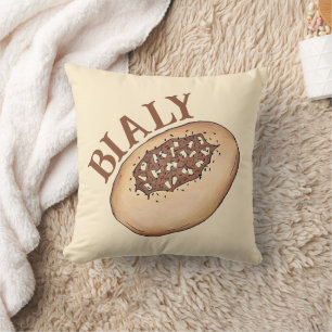 Bialy Jewish Bakery Onion Bread Poland Polish Food Cushion