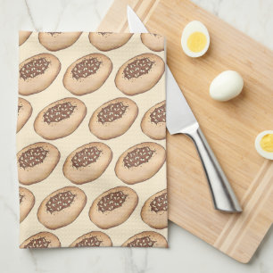 Bialy Jewish Bakery Onion Bread Poland Polish Food Tea Towel