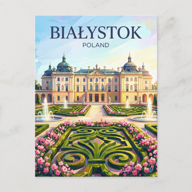 Białystok Poland Postcard (Front)