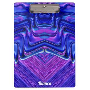 BIANCA ~ 3D! ~ Pink White and Blue original ~  Clipboard