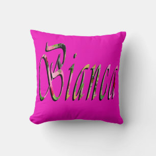 Bianca Girls Name Logo, Cushion