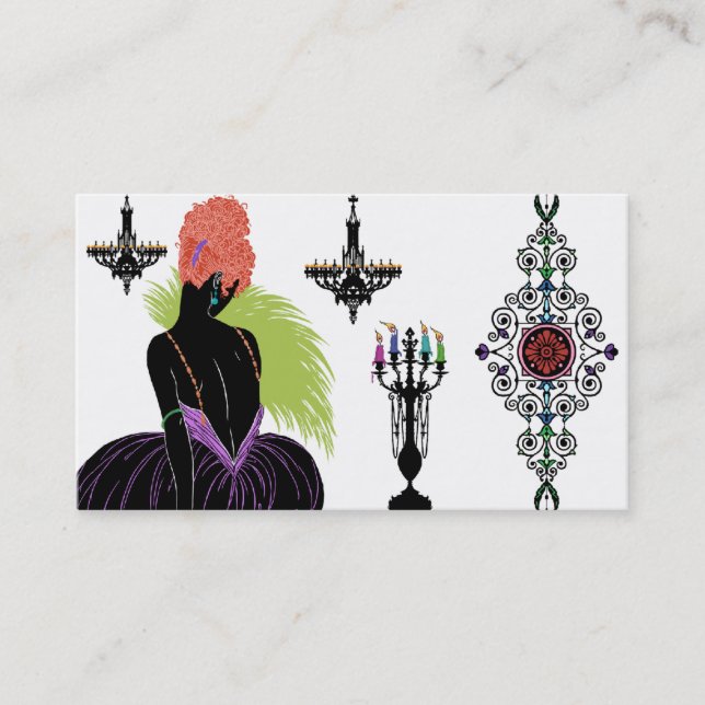 Bianca in Black & White - Business Cards (Front)