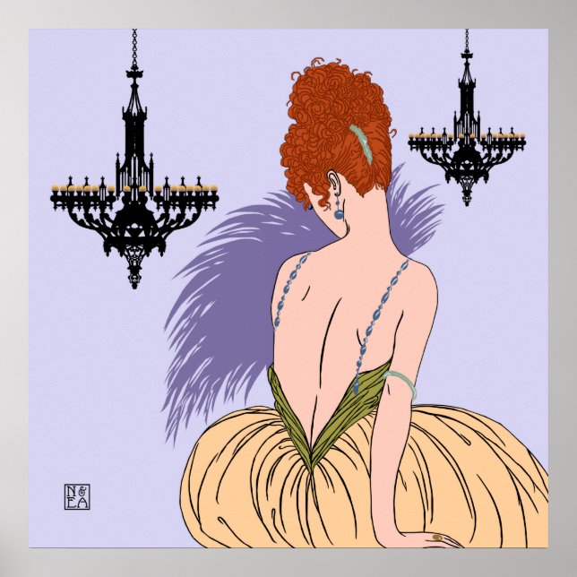 Bianca in Lilac - Prints/Posters Poster (Front)