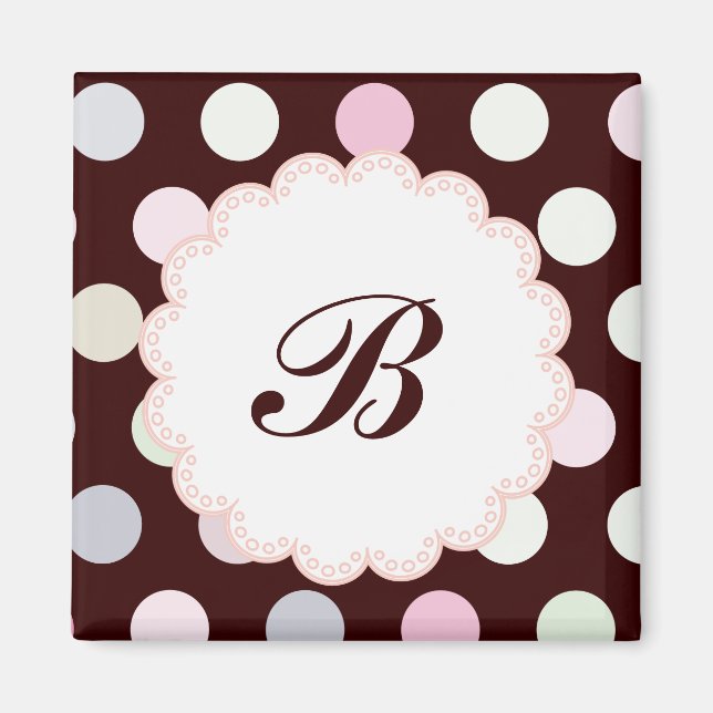 Bianca Monogrammed Magnet (Front)