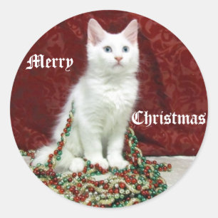 Bianca's Christmas Stickers - Cat / Kitten