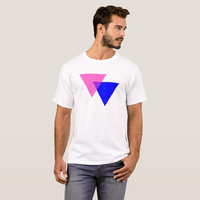 Biangles Bisexual Pride T-Shirt (Front Full)