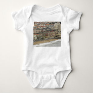 Biarritz beach, Belle Époque architecture. Baby Bodysuit