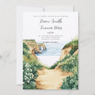 Biarritz France Destination Wedding Invitation