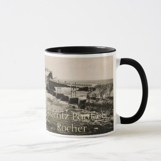 Biarritz Pont et Rocher Mug (Right)