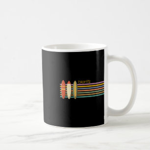 Biarritz Surfing France French Surfer 70s Vintage Coffee Mug