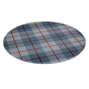 Bias Plaid Blue-Red Stripe Cutting Board