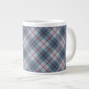 Bias Plaid Blue-Red Stripe Large Coffee Mug